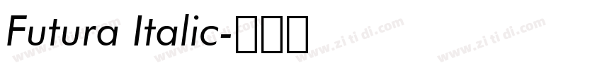Futura Italic字体转换 Futura Italic字体转换
